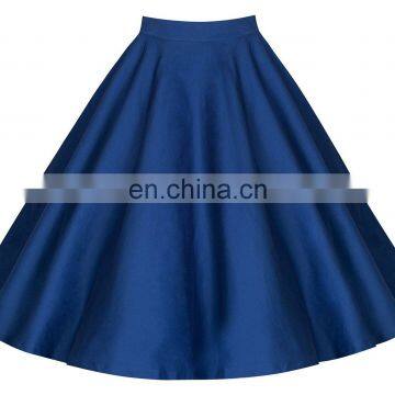 2020 New Arrivals Women Solid Color A-Line Skirts Ladies Casual Skirts Women Casual Dress photo-4