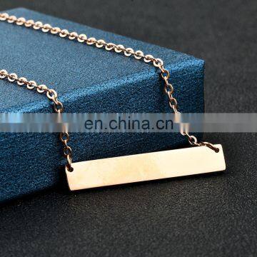DIY Necklace Women Name Necklace Jewelry Stainless Steel Bar Necklace Jewelry photo-6