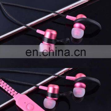 New Product 2019 Hifi Stereo Voice Necklace Zipper Magnetic Bluetooth Wire Earphone photo-2