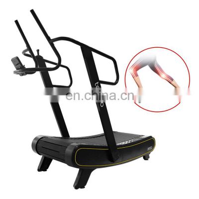 brand new running machineCurved treadmill & air runner equipment self powered  Manual Mechanical curved treadmill for gym use