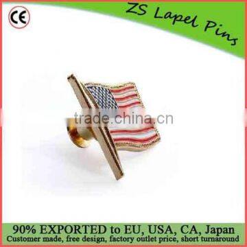 Custom design and logo U.S. Flag Lapel Pin