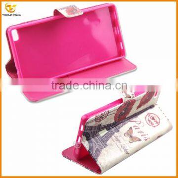 Wallet Leather Flip Cover Case for Huawei p8 photo-2