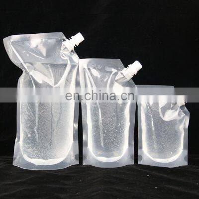 Wholesale custom printed Stand-up Plastic Drink Packaging Bag Spout Pouch for Liquid Juice