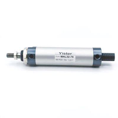 Single Piston Single Acting Aluminum Alloy MAL Series Mini Pneumatic Cylinder With Magnetic photo-2