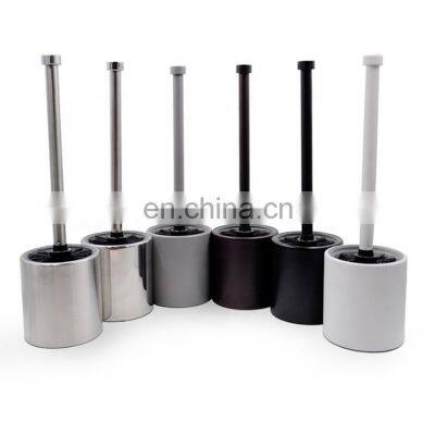 Household Standing Smooth Matte Powder Coating Thick Stainless Steel Toilet Bowl Brush Holder