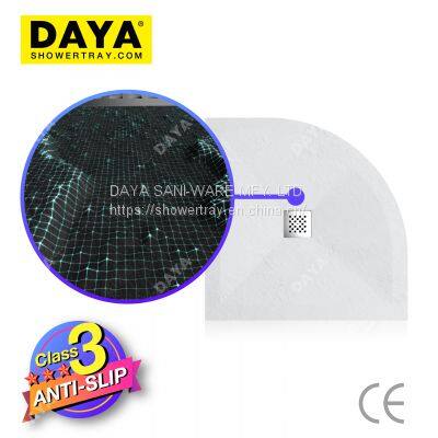 CE Certificate Black SMC Rectangular Shower Tray Resin Room Pan