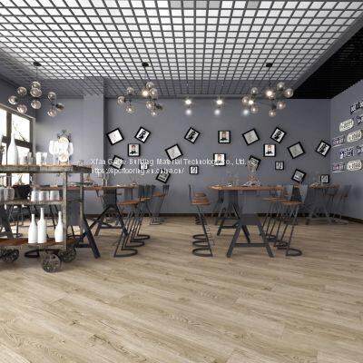 GKBM LS-M037-23 Green High Abrasion Anti-slip Waterproof Click Oak Stone Vinyl Composite SPC Flooring photo-3