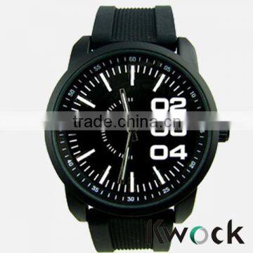 Big Face Rubber Band Men Watch