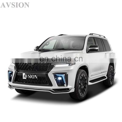 Factory outlet body kit for Toyota Land cruiser LC200 upgrade to E-model with front/rear bumper assembly grille