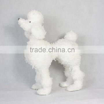 2015 polyfoam material white color christmas dog decoration