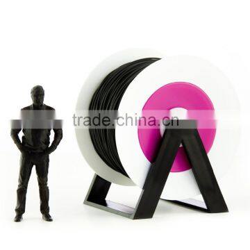 Pla 3d Printer Material Black Filamen With the New Spool Convertible Into a Coat Hanger. Spool Holder Included.