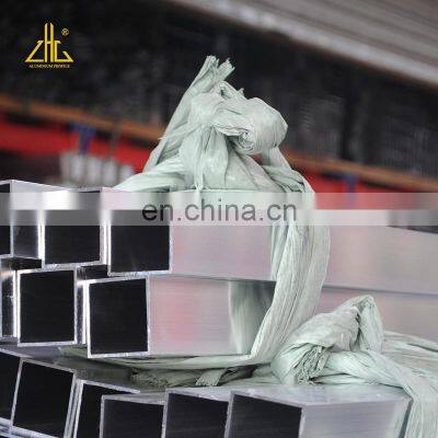 ZHONGLIAN Customized Mill Finish Decorative 2 Inch Aluminum Square Tubing With Holes