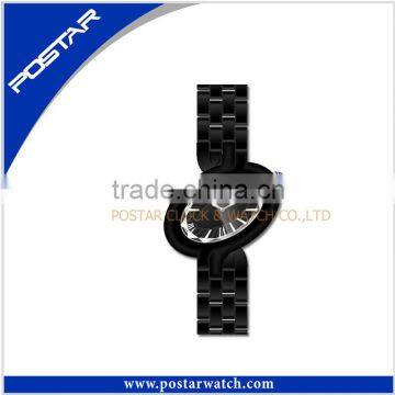 Most Fashionable lady watch black ceramic watch women