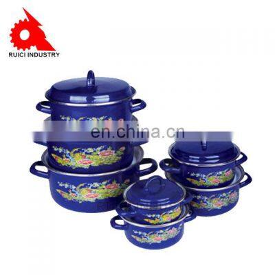 Cast Iron Cookware Mini Enamel Hot Soup Pots With Decal photo-4