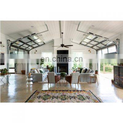 China Accordions Bullet Proof Bi-Fold Cedar Canopy Clear Glass High Speed House Vertical Stacking Garage Door