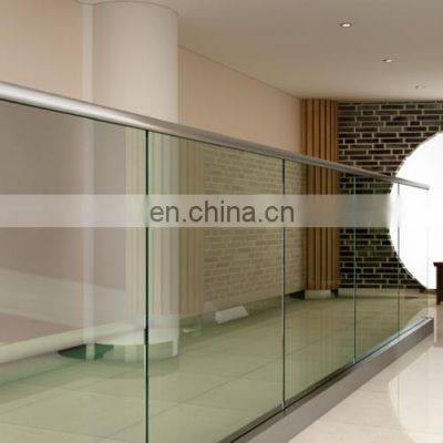 Hot sale fashion design high quality balcony aluminum u channel glass railing