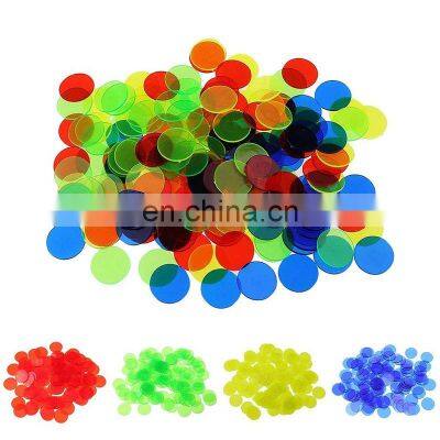 100pcs Montessori Learning Education Math Toys Learning Resources Color Plastic Coin Bingo Chip Children Kids Classroom Supplies photo-3