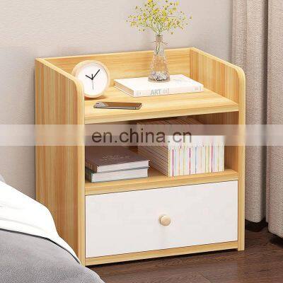 Wholesale  American simple modern wooden bedstand beside table bedside cabinet