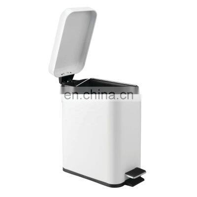 Bathroom Rubbish Trash Bins For Home Steel Can Stainless Garbage Indoor Dust Metal Bucket