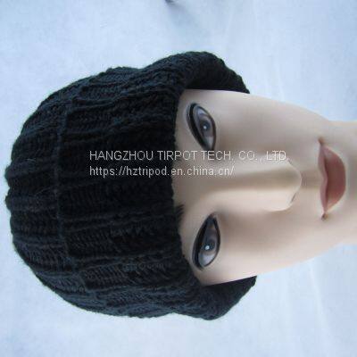 Christmas Kids Hat With Led Light Snow Printing photo-2