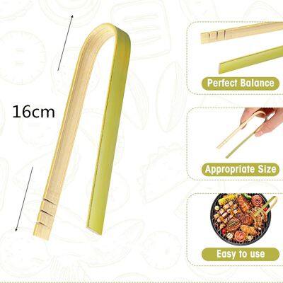 Bamboo bread tong bamboo cooking tongs bamboo utensil set Wholesale