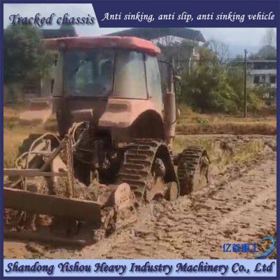 Tractor Modification With Track Chassis, Anti-skid and Anti Sinking Measures in Muddy and Swampy Areas photo-4