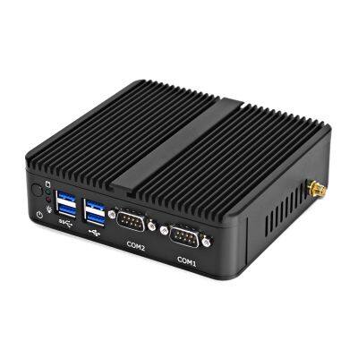 Celeron J4125 DDR4 Version Fanless Mini Pc Dual Lan HD VGA 2COM Portable Mini Computer photo-5