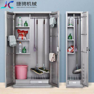 304 stainless steel school shopping mall cleaning tool storage cabinet