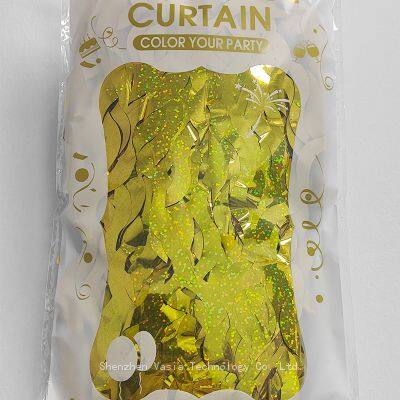 Cortinas de Foil Onduladas de Neón - Lámina Fluorescente para Decoración de Paredes de Fiestas y Fiestas de Feriado al Por Mayor