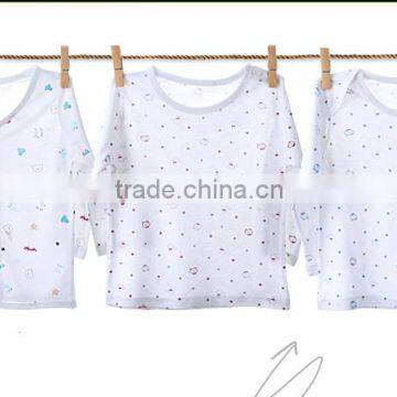 2014 cute baby pajamas with 100%cotton /cardigan pajamas with button