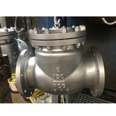 ANSI Swing Ball Type Check Valve Carbon Steel WCB Stainless Steel 13cr Trim API 6D Non Return Valve Swing Disc Check Valve photo-2