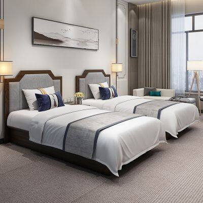 Guangdong Classical 5 Star Modern Bedroom Luxury Design Motel 6 Hotel Guest Room Furniture Sets photo-2