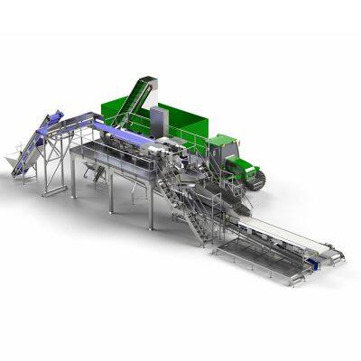 Juicing 1T/H Sweet corn glutinous niblet kernel peeling wash cooking cooling sterilization Tin cans packing processing making line pulping crushing