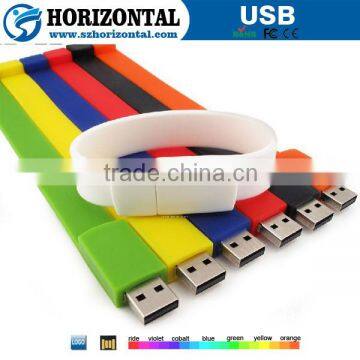 4GB usb silicone wristband for promotional gift