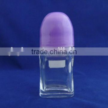 50ml square shape roll-on bottle with cap