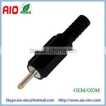 Connector 2.5mm * 0.7mm Male DC Power Plug With Strain Relief