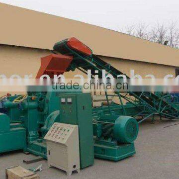 Waste Tire Recycling Machine With Rubber Crusher / waste tyre recycling crumb rubber production machine