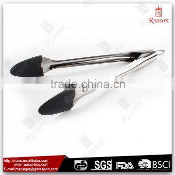 Silicone food service tongs set