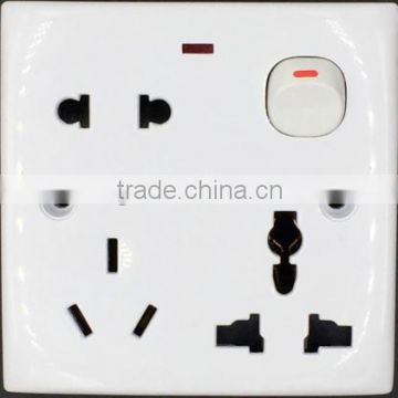 Bangladesh 8 pin wall switch socket with led light