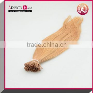 Arisonhair keratin tipped i tip hair extension brazilian virgin human blonde hair extension