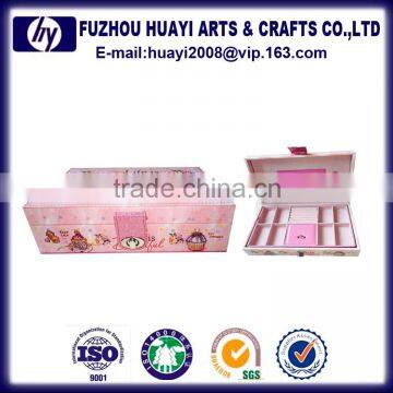 Sexy Custom Antique Handmade pu Leather Velvet Jewelry Box With Drawers