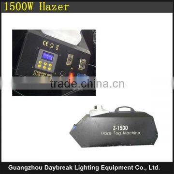 Professional quality 1500w Haze Machine LCD display Screen / DMX / Remote control stage effect fog smoking hazer