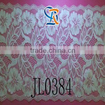 2016 Fujian Fuzhou Grand Slam 3cm Knitted Mesh White Elastic Nylon Spandex nigerian african cord lace