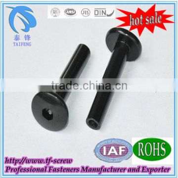 carbon steel hex socket flat head semi-hollow tubular rivet