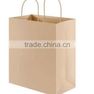 Cheap brown kraft paper shopping bag for supermarkt