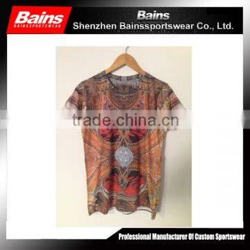 Custom sublimation t-shirt wholesale&plain sublimation polyester t-shirt