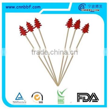 Colorful tree shape bamboo skewer bamboo stick