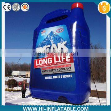 2015 Hot sale inflatable antifreeze bottle,inflatable replicas model,inflatable model for advertising