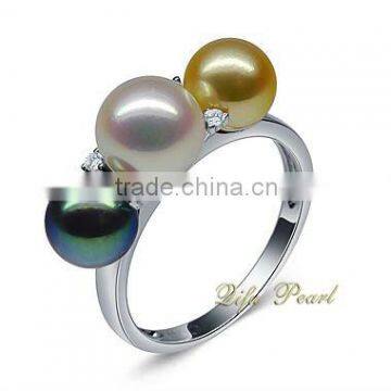 925 Silver Akoya Pearl Ring