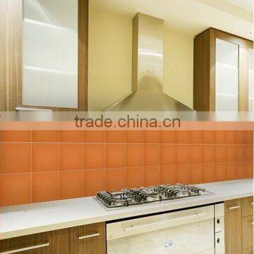 200x200 Orange Color Kitchen Ceramic Wall Tile in Foshan Tile Factory in China